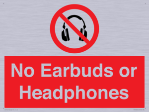 No Earbuds or Headphones